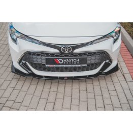 Накладка сплиттер на передний бампер на Toyota Corolla XII Hatchback / Touring Sports